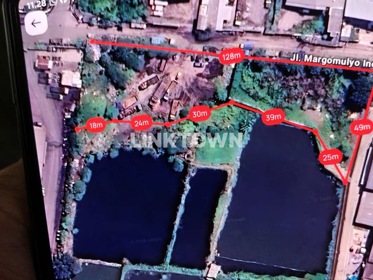 Lahan Termurah Nego Tipis di Area Pergudangan Margomulyo Indah