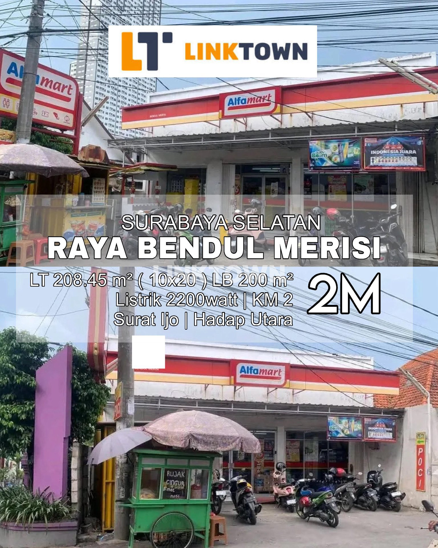 Dijual Ruang Usaha Lokasi Sangat Strategis Nego di Raya Bendul Merisi Surabaya Selatan