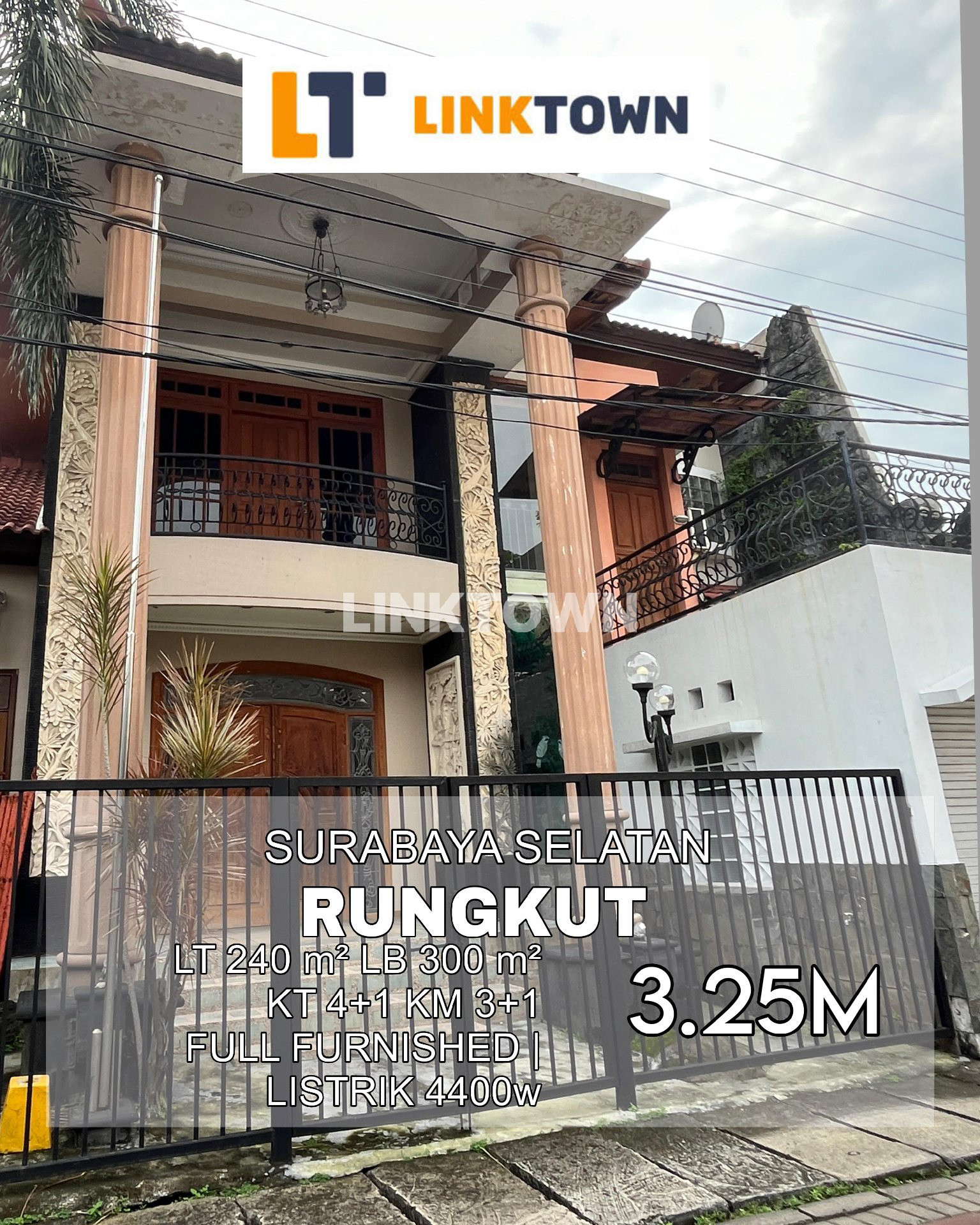 Rumah 2 Lantai Full Furnished Nego di Rungkut Surabaya Dekat Kwasan Indistri