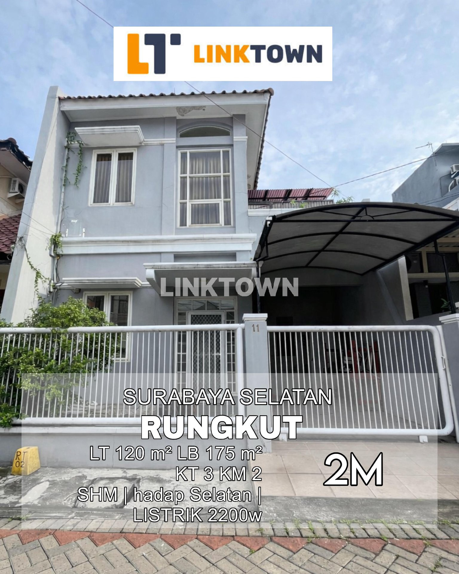 Dijual Rumah 2 Lantai di Rungkut Surabaya Dekat Merr dan Akses Tol Tambak Sari 2