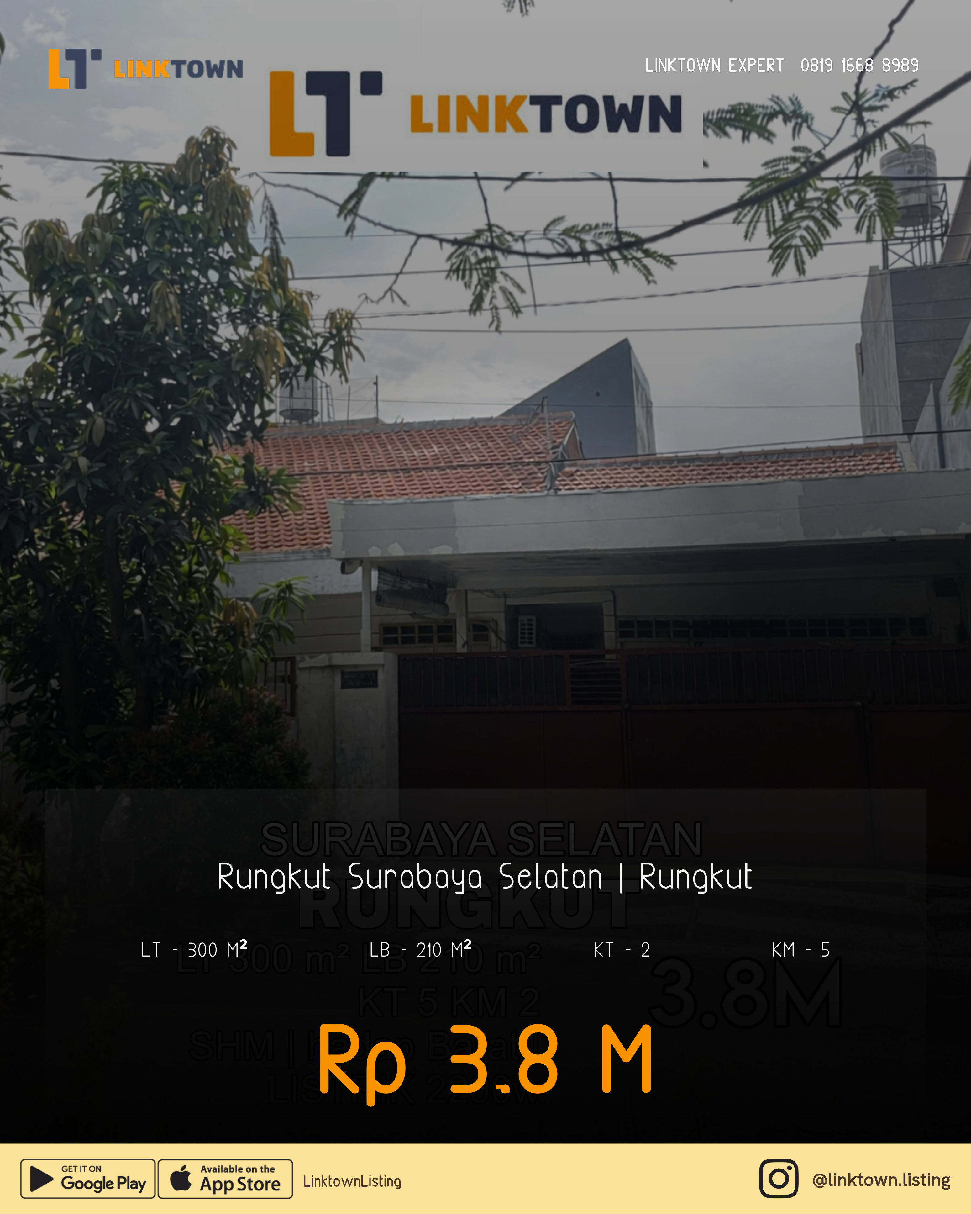 Dijual Rumah Lokasi Sangat Strategis di Rungkut Surabaya Dekat Kawasan Industri