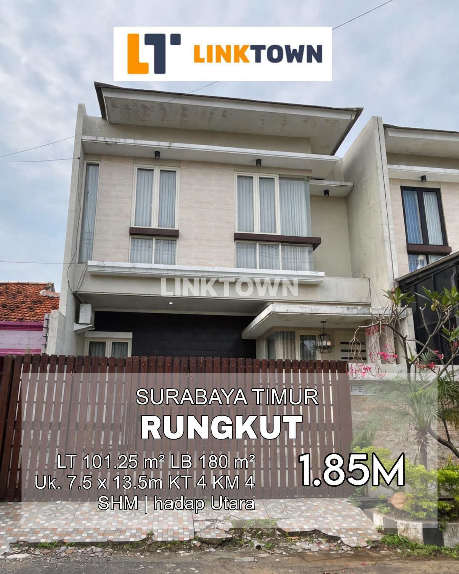 Rumah 2 Lantai Free Elektronik dan Furnish di Rungkut Surabaya