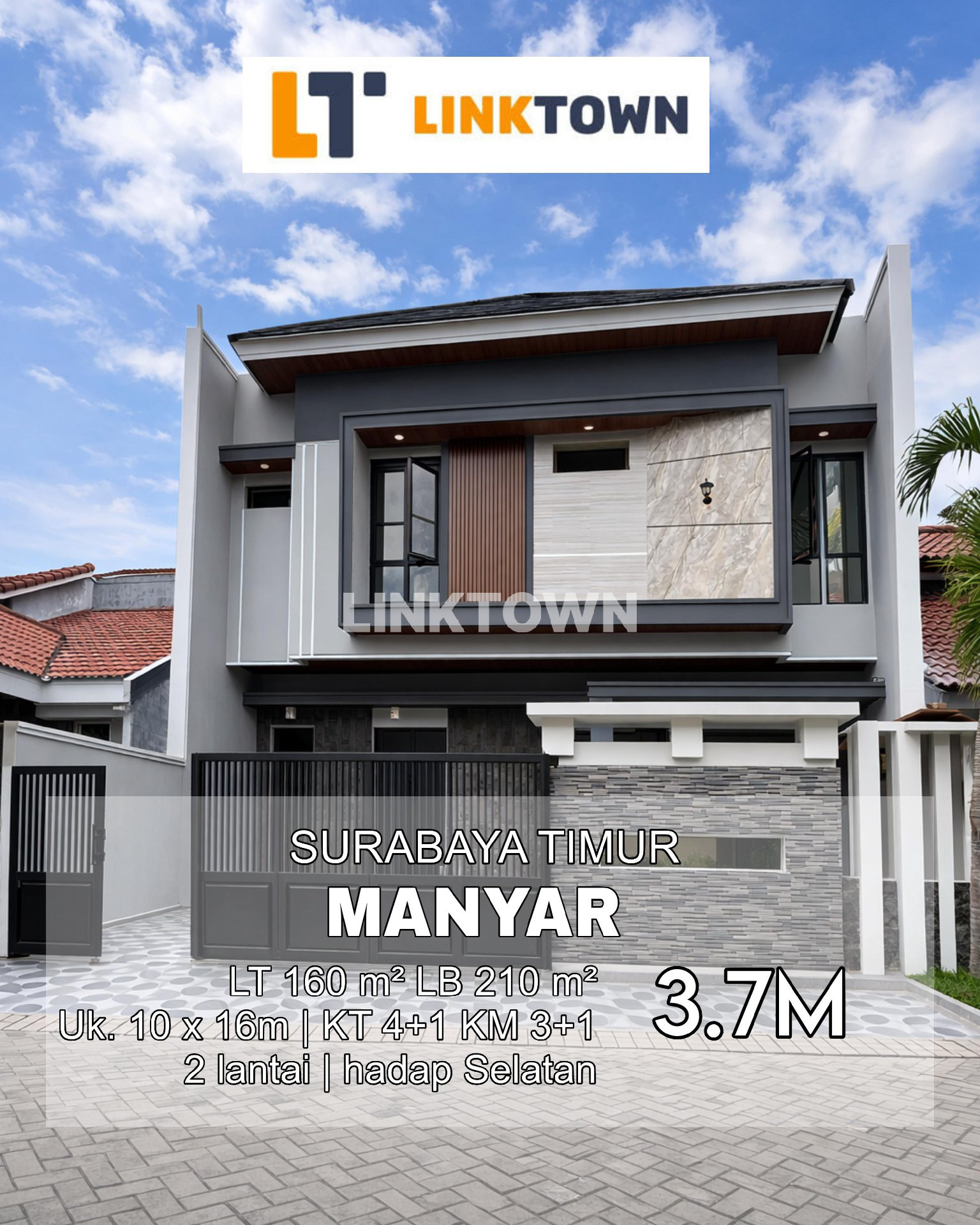 Paling Murah Rumah Baru Gres di Manyar Surabaya Timur