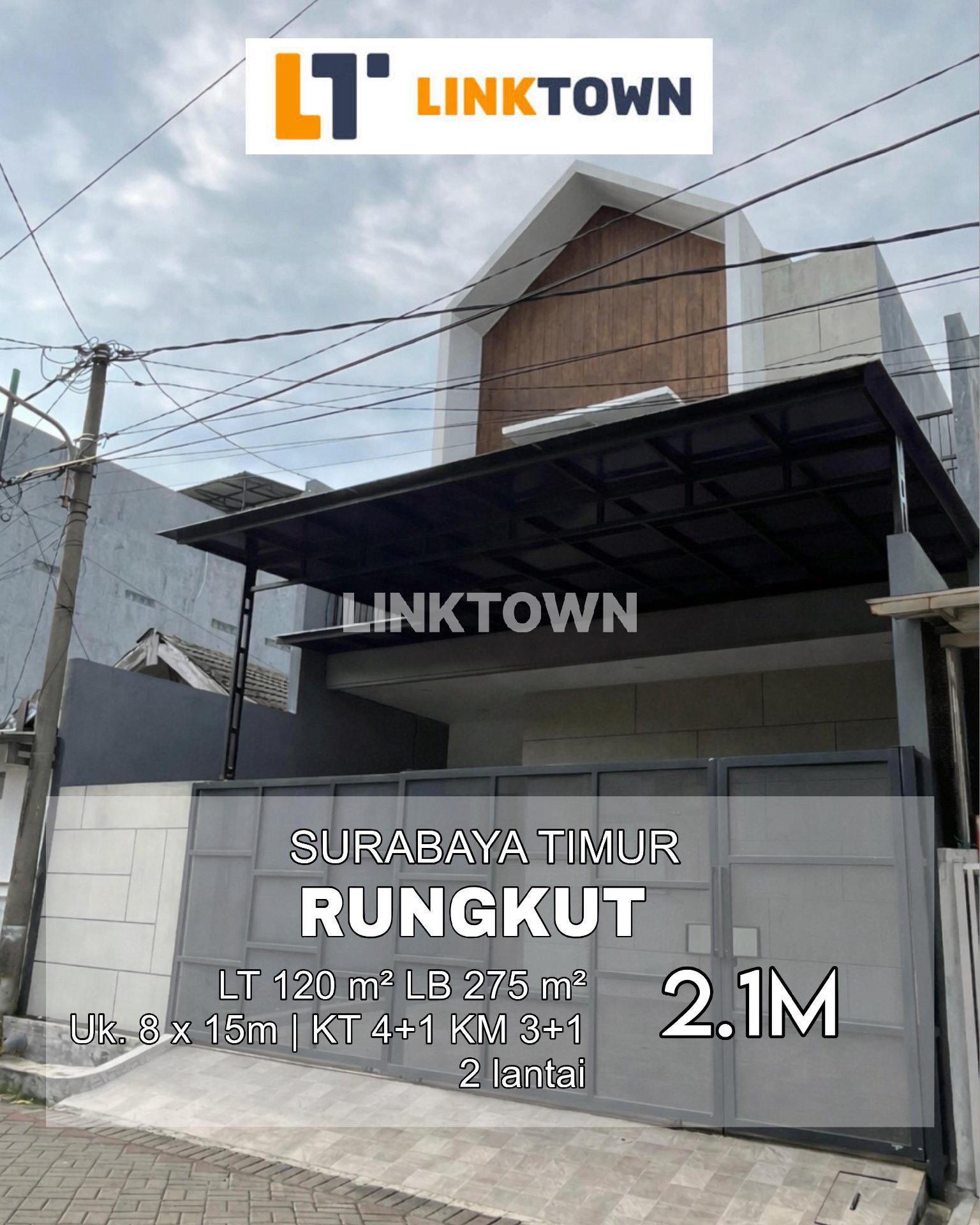 Rumah Baru Strategis Dekat Kawasan Industri di Rungkut Surabaya