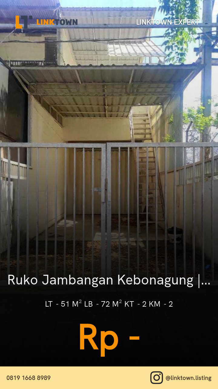 Dijual Ruko 2 Lantai di Jambangan Kebonagung Dekat Masjid Al Akbar