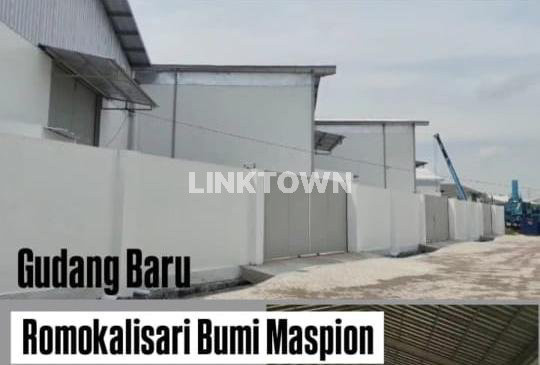 Gudang Baru Modern Ada Kantor 2 Lantai di Romokalisari Bumi Maspion