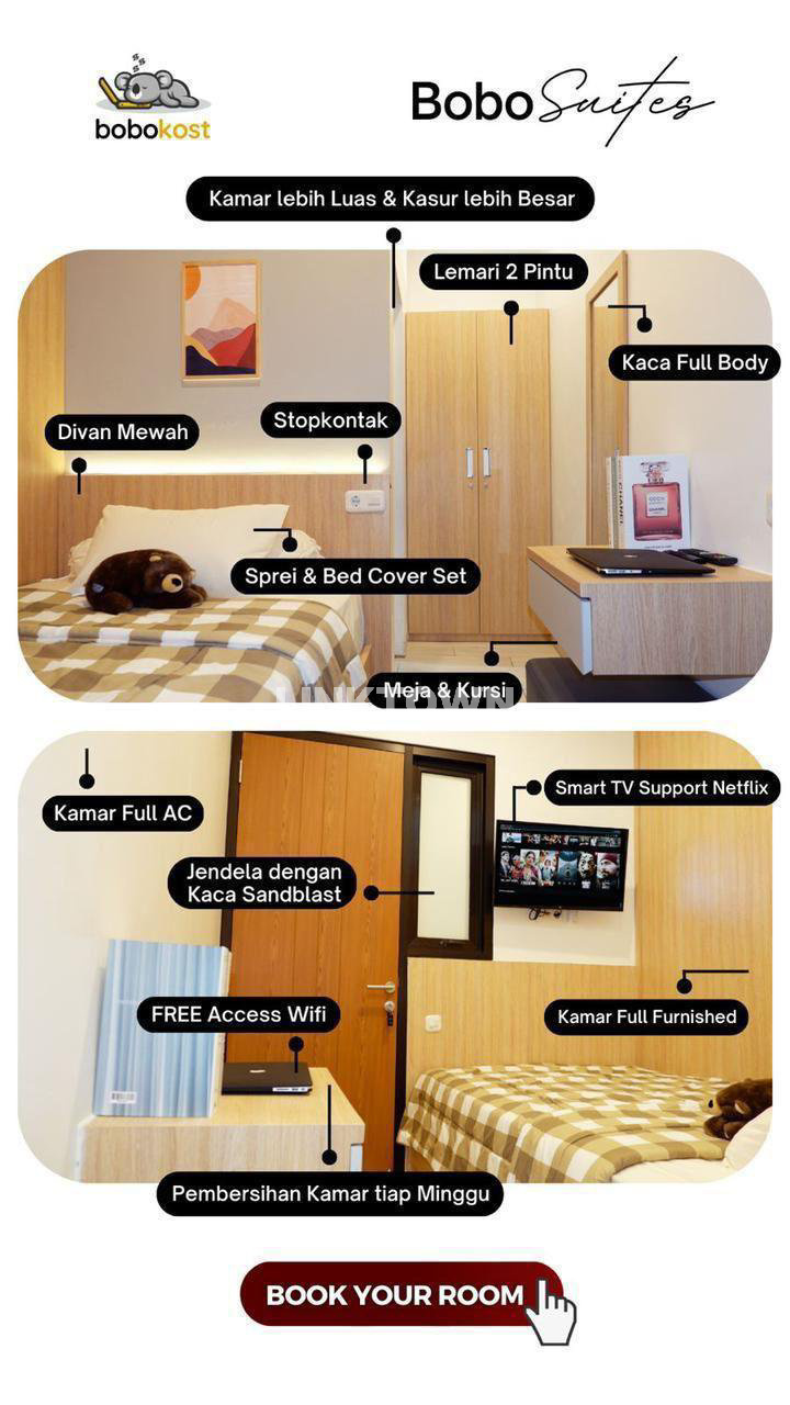 Kost Premium Full Furnish Nego di Pusat Kota Surabaya