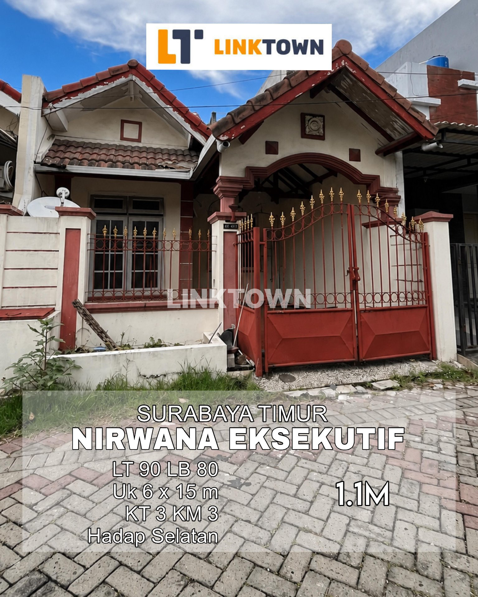 Termurah Rumah Siap Huni di Nirwana Eksekutif Dekat Kebun Bibit Wonorejo Surabaya