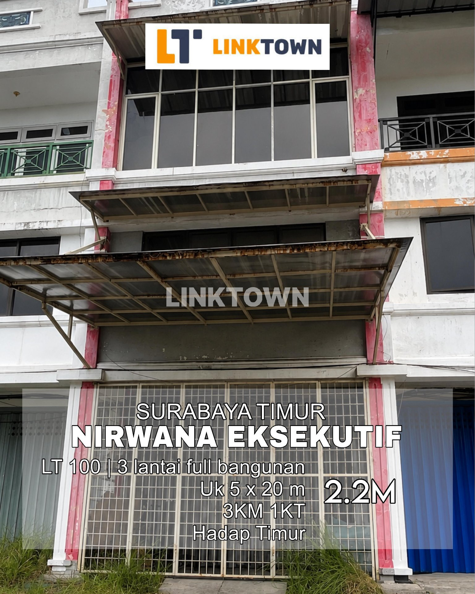 Dijual Ruko 3 Lantai Full Bangunan Cocok untuk Kantor di Nirwana Eksekutif Surabaya