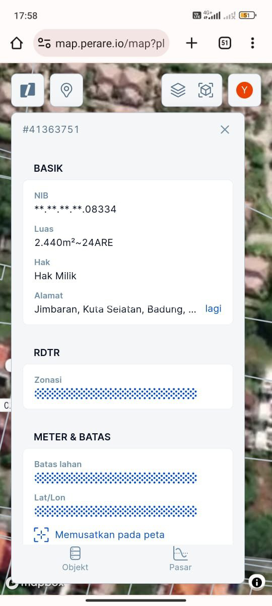 Dijual tanah super premium unblock view in Jimbaran