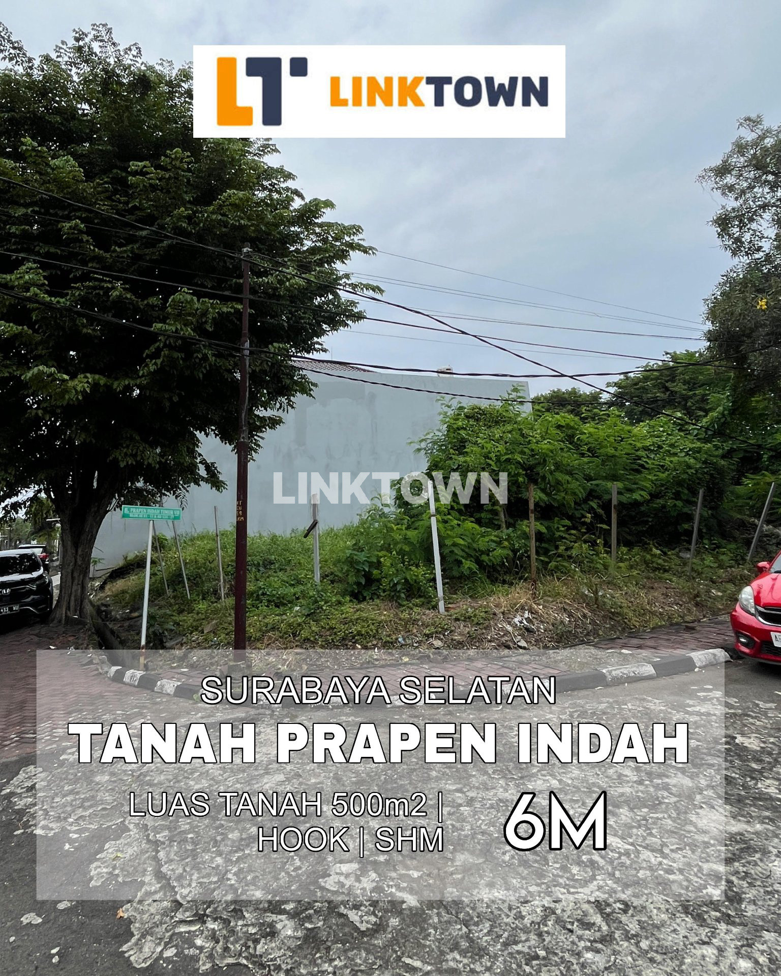 Dijual Tanah Posisi Hook Komplek Perumahan Elite di Prapen Indah Surabaya Dijual Tanah Posisi Hook Komplek Perumahan Elite di Prapen Indah Surabaya