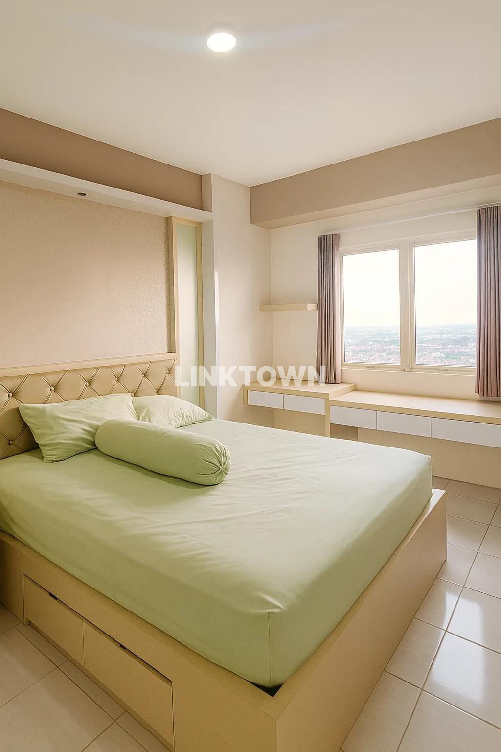 Disewakan Full Furnished Nego Type 2 Br Apartemen Puncak Dharmahusada Dekat Unair