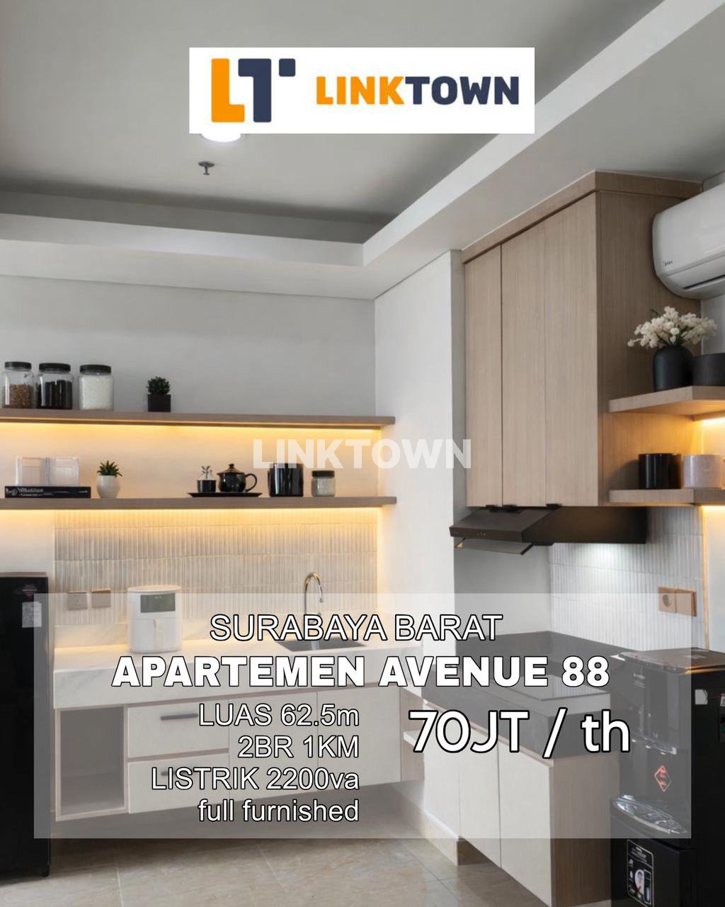 Full Furnished Apartemen Type 2 Br di Avenue 88 Surabaya Barat Full Furnished Apartemen Type 2 Br di Avenue 88 Surabaya Barat