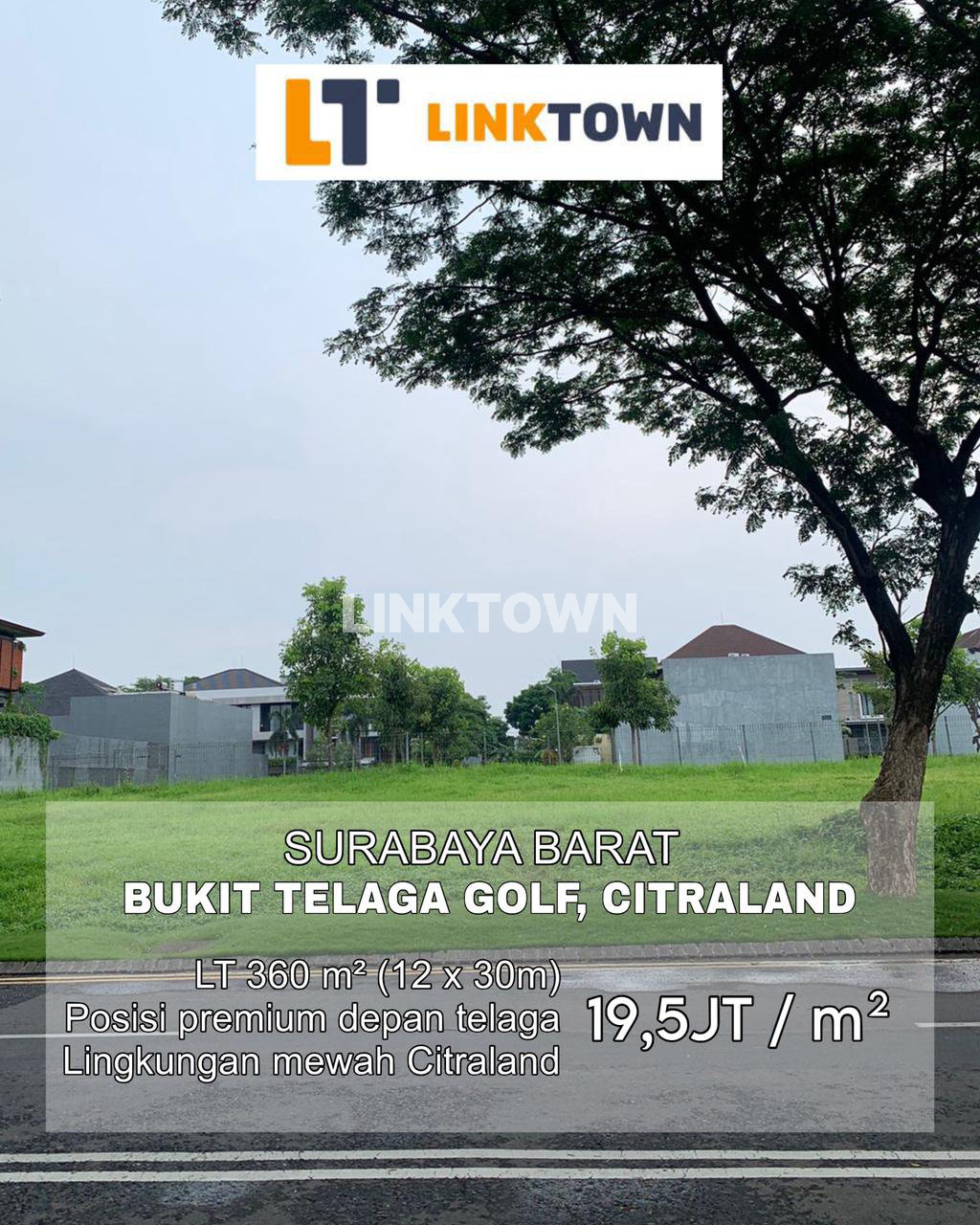 Posisi Premium View Telaga Kavling di Bukit Telaga Golf Surabaya Barat Posisi Premium View Telaga Kavling di Bukit Telaga Golf Surabaya Barat