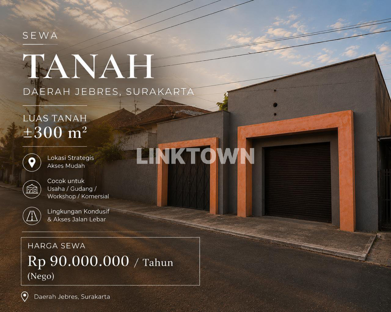 Disewakan Tanah Cocok untuk Gudang, Workshop di Kawasan Jebres Surakarta Disewakan Tanah Cocok untuk Gudang, Workshop di Kawasan Jebres Surakarta