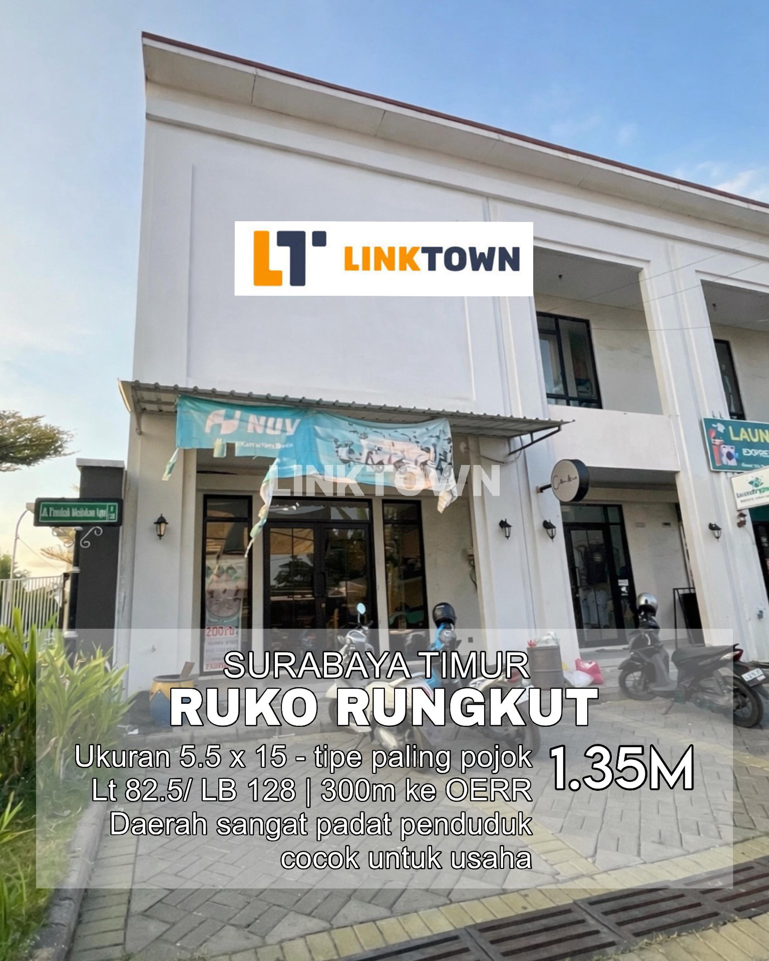 Ruko 2 Lantai Tipe Paling Pojok Cocok untuk Usaha di Kawasan Cloverville Surabaya Timur Ruko 2 Lantai Tipe Paling Pojok Cocok untuk Usaha di Kawasan Cloverville Surabaya Timur