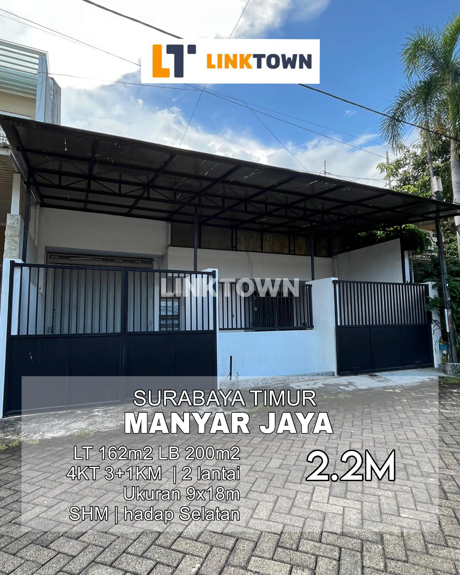 Sangat Murah dan Nego Rumah Siap Huni di Manyar Dekat Pusat Kota Surabaya