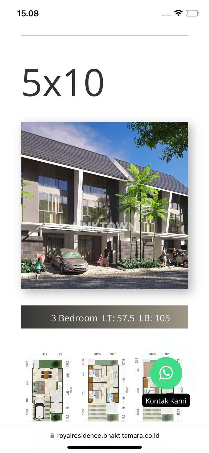 For Rent Hunian Semifurnish Perum Cluster Surabaya Barat di Royal Residence
